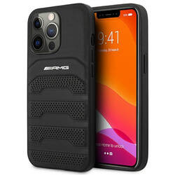 AMG Debossed Lines - Etui iPhone 14 Pro (czarny) (AMHCP14LGSEBK)
