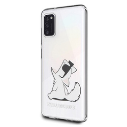 Karl Lagerfeld Choupette Fun Sunglasses - Etui Samsung Galaxy A41 (przezroczysty) (KLHCA41CFNRC)