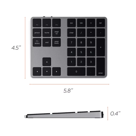 Satechi Klawiatura numeryczna Bluetooth - Gwiezdna szarość (ST-XLABKM)