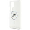 Karl Lagerfeld Button Karl & Choupette Heads Printed Logo MagSafe - Etui Samsung Galaxy S25 Ultra (biały) (KLHMS25LHLSKCH)