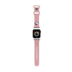 Hello Kitty Silicone Kitty Head - Pasek do Apple Watch 38/40/41 mm (różowy) (HKAWMSCHBLP)