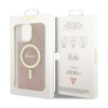 Guess 4G MagSafe - Etui iPhone 14 Pro Max (Różowy) (GUHMP14XH4STP)