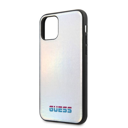 Guess Iridescent - Etui iPhone 11 Pro Max (Silver) (GUHCN65BLD)