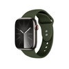 Crong Liquid - Pasek do Apple Watch 38/40/41/42 mm (zielony) (CRG-40LQB-OLV)