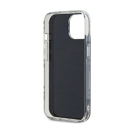 DKNY IML Checkered Mono Pattern - Etui do iPhone 15 Plus / 14 Plus (czarny) (DKHCP15MHDLCEK)