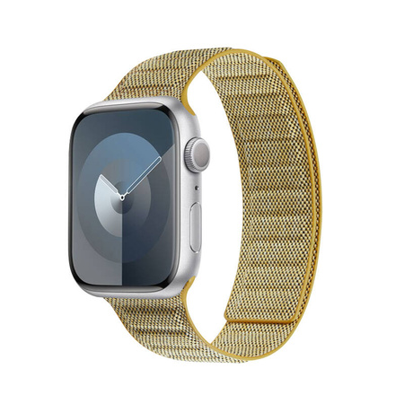 Crong Melange - Pasek magnetyczny do Apple Watch 38/40/41/42 mm (żółty melanż) (CRG-40MEL-YEL)