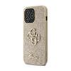 Guess Glitter Script Big 4G - Etui iPhone 13 Pro (złoty) (GUHCP13LHG4SGD)
