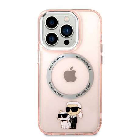 Karl Lagerfeld IML NFT Karl & Choupette Magsafe - Etui iPhone 14 Pro Max (różowy) (KLHMP14XHNKCIP)