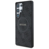 Guess Leather 4G Colored Ring Classic Logo MagSafe - Etui do Samsung Galaxy S25 Ultra (czarny) (GUHMS25LG4GFRK)