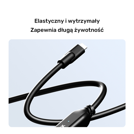 Unitek Kabel przedłużający USB-C 10 Gbps 5m, czarny (U1335ABK01)