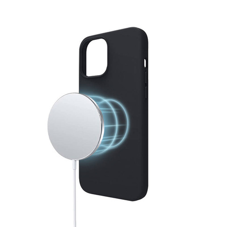 Crong Color Cover Magnetic - Etui iPhone 13 Pro Max MagSafe (czarny) (CRG-COLRM-IP1367-BLK)