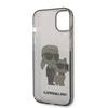 Karl Lagerfeld IML Glitter NFT Karl & Choupette - Etui iPhone 14 Plus (czarny) (KLHCP14MHNKCTGK)