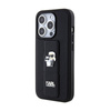Karl Lagerfeld Gripstand Saffiano Karl & Choupette Pins - Etui iPhone 15 Pro Max (czarny) (KLHCP15XGSAKCPK)