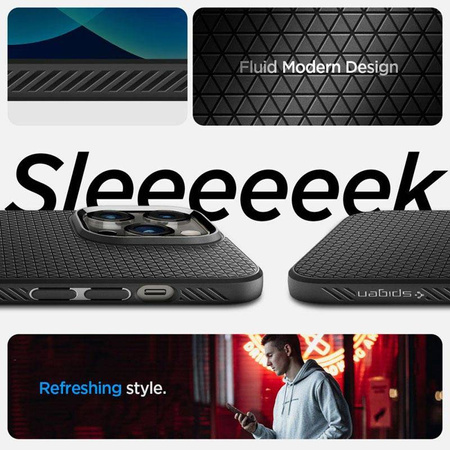 Spigen Liquid Air - Etui do iPhone 14 Pro Max (Czarny) (ACS04813)