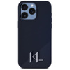 Karl Lagerfeld Silicone Shadow Metal Initial MagSafe - Etui do iPhone 15 Pro Max (czarny) (KLHMP15XSCMKMPCK)