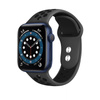Crong Duo Sport - Pasek do Apple Watch 44/45/46/49 mm (szary/czarny) (CRG-44DSB-BLK)
