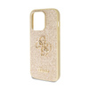 Guess Glitter Script Big 4G - Etui iPhone 14 Pro (złoty) (GUHCP14LHG4SGD)