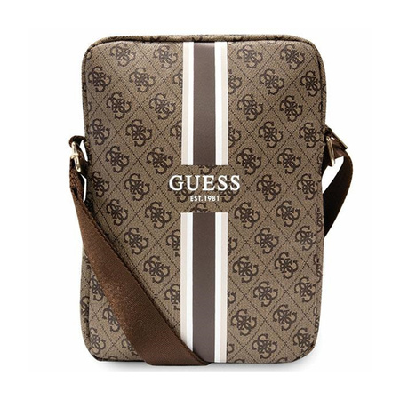 Guess 4G Stripes Tablet Bag - Torba na tablet 10" (Brązowy) (GUTB10P4RPSW)