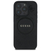 Guess Saffiano Peony Classic Logo MagSafe - Etui iPhone 16 Pro (czarny) (GUHMP16LPSAPSMEK)