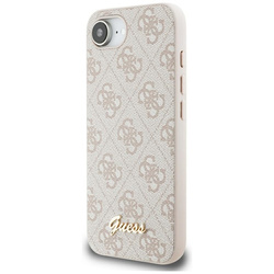Guess 4G Script Logo MagSafe - Etui do iPhone 16e (różowy) (GUHMPSE4HG4SHP)