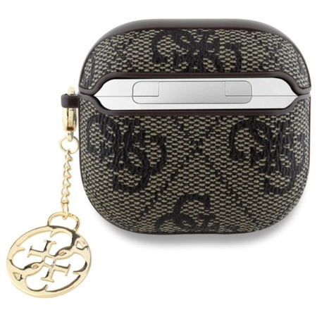 Guess 4G Charm Collection - Etui AirPods 4 (brązowy) (GUA4G4GSMW)