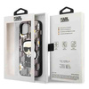Karl Lagerfeld Iconic Karl Flower - Etui iPhone 13 (szary) (KLHCP13MPMNFIK1)