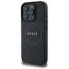 Guess Saffiano Peony Classic Logo MagSafe - Etui iPhone 16 Pro (czarny) (GUHMP16LPSAPSMEK)