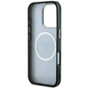 Guess IML Metal Glitter 4G Circle Triangle MagSafe - Etui do iPhone 16 Pro (czarny) (GUHMP16LHG4PRTGK)