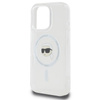 Karl Lagerfeld IML Metal Karl Head MagSafe - Etui iPhone 16 Pro Max (biały) (KLHMP16XHLSKIH)