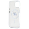 Karl Lagerfeld IML Metal Choupette Head MagSafe - Etui iPhone 15 (biały) (LHMP15SHLSCHH)