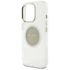Guess IML Metal Colored Circle Classic Logo MagSafe - Etui do iPhone 16 Pro Max (szary) (GUHMP16XHTDRCEDG)