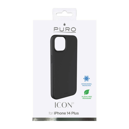 PURO ICON Cover - Etui iPhone 14 Plus (czarny) (IPC1467ICONBLK)