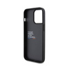 BMW Leather Hot Stamp Tricolor - Etui iPhone 15 Pro Max (czarny) (BMHCP15X22PTDK)