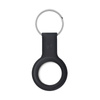 Crong Silicone Case with Key Ring – Etui ochronne brelok do Apple AirTag (czarny) (CRG-ATS-BLK)