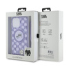 Karl Lagerfeld IML Crossbody Monogram Karl & Choupette Head MagSafe - Etui iPhone 15 Pro Max (fioletowy) (KLHMP15XHCKCKLCU)
