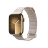 Crong Eclipse - Skórzany pasek magnetyczny Apple Watch 38/40/41/42mm (beżowy) (CRG-40ECL-BGE)