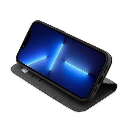Karl Lagerfeld Booktype Saffiano Monogram - Etui iPhone 14 Pro Max (Czarny) (KLBKP14XSAKLHPK)