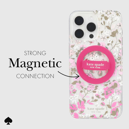 Kate Spade New York Magnetic Loop Grip - Uchwyt MagSafe na palec (Pom Pom Pink) (KS053402)