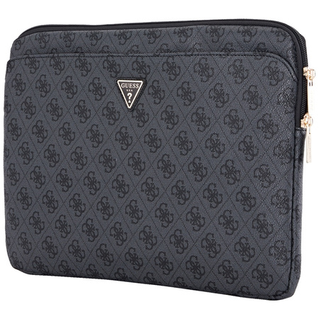 Guess 4G Zipper Pocket Triangle Logo Sleeve - Etui na notebooka 14" (czarny) (GUCS14ZP4DPTK)