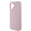Guess Grained Ring MagSafe - Etui iPhone 16 Plus (różowy) (GUHMP16MPGHSMMP)