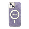 Guess 4G MagSafe - Etui iPhone 14 Plus (Purpurowy) (GUHMP14MH4STU)