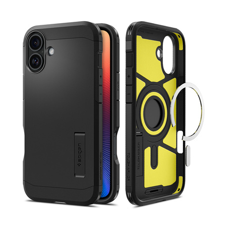 Spigen Tough Armor Mag MagSafe - Etui do iPhone 16 (Czarny) (ACS08216)