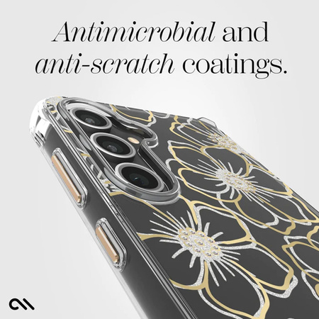Case-Mate Floral Gems - Etui Samsung Galaxy S23 FE 5G (Gold) (CM053136)