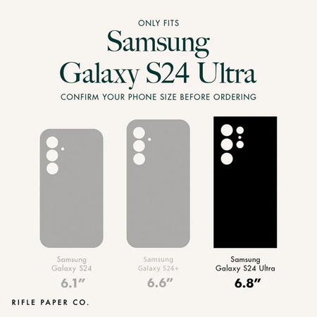 Rifle Paper Clear - Etui Samsung Galaxy S24 Ultra (Petite Fleurs) (RP053566)