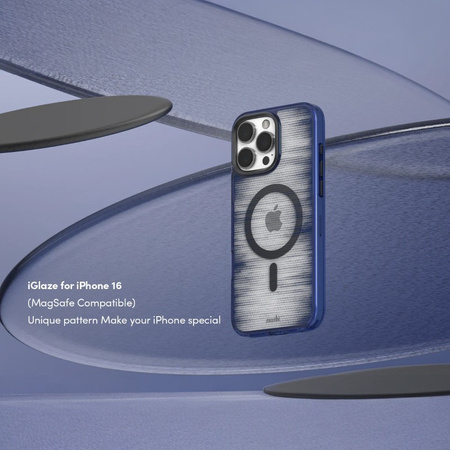 Moshi iGlaze MagSafe - Etui iPhone 16 Pro (Dusk Indigo) (99MO241019)
