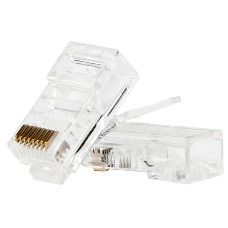 Unitek Wtyk modularny RJ45 (8P8C) Cat. 6 100 szt. - przezroczysty (Y-OT19TP)