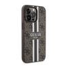 Guess 4G Printed Stripes MagSafe - Etui iPhone 13 Pro (Brązowy) (GUHMP13LP4RPSW)
