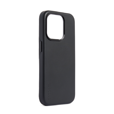 Decoded – skórzana obudowa ochronna do iPhone 15 Pro Max kompatybilna z MagSafe (black) (D24IPO15PMBC1BK)