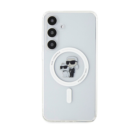 Karl Lagerfeld IML Karl & Choupette MagSafe - Etui Samsung Galaxy S24 (przezroczysty) (KLHMS24SHGKCNOT)