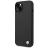 BMW Liquid Silicone Case Metal Logo – Etui iPhone 14 (Czarny) (BMHCP14SSILBK)
